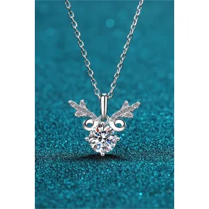 1 Carat Moissanite 925 Sterling Silver Necklace