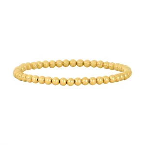 14K Gold Filled 4mm 7" Stretch Bead Bracelet