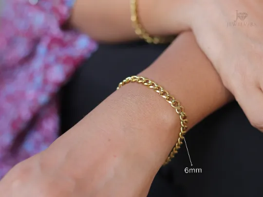 14K Gold-Filled Curb Chain Bracelet