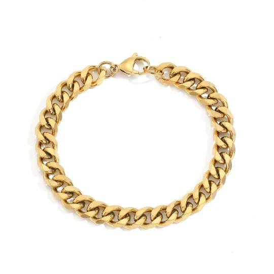 14K Gold-Filled Curb Chain Bracelet