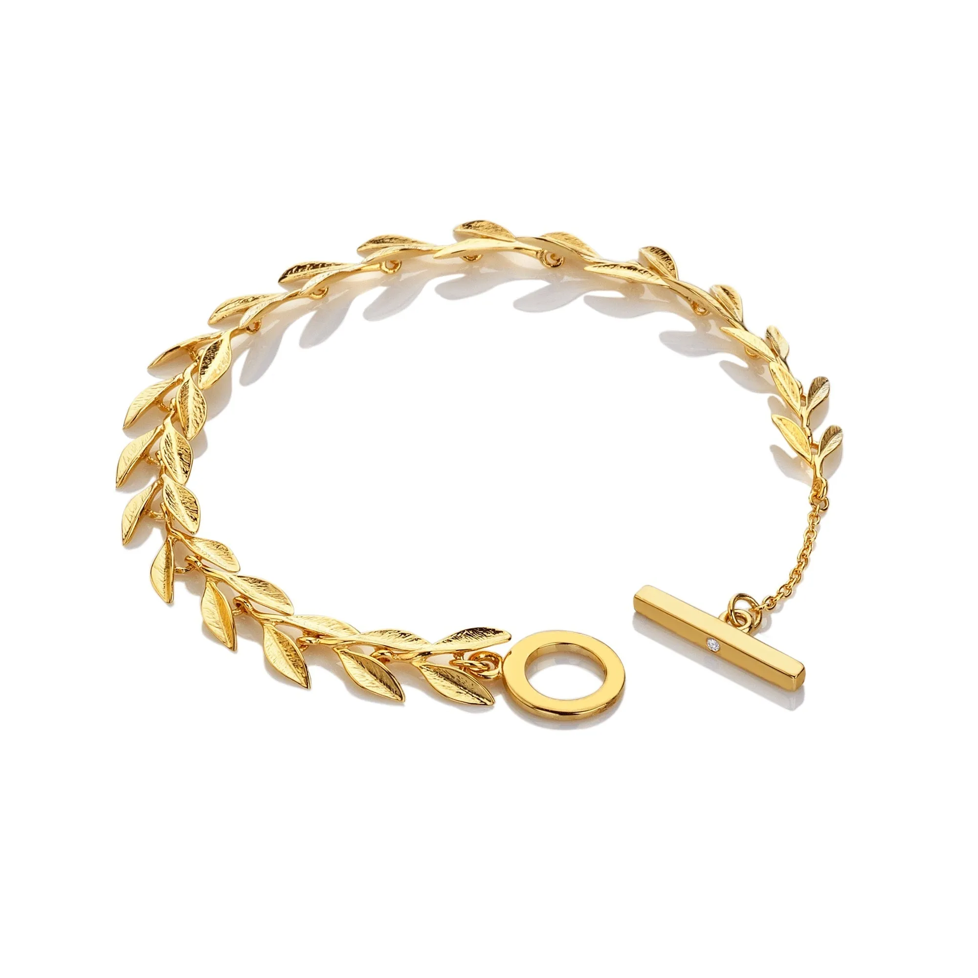 18ct Gold HD X TG Laurel Bracelet DL688