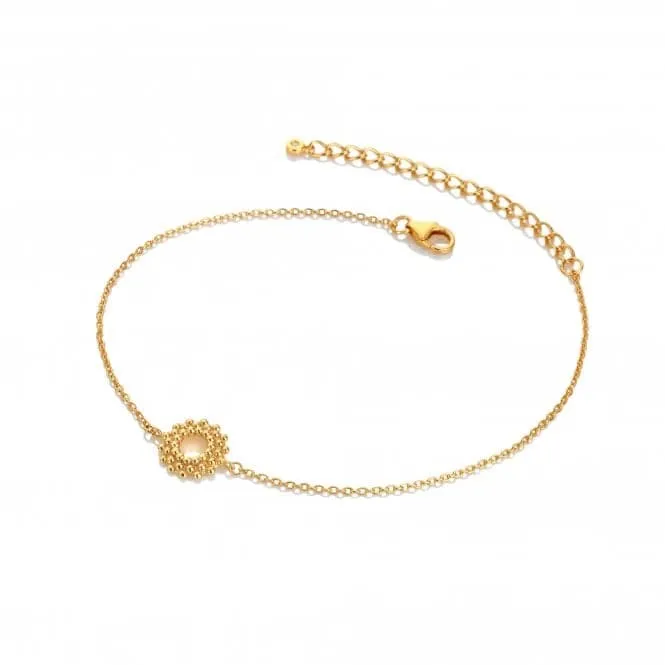 18ct Gold Plated Sterling Silver Blossom Bracelet DL667