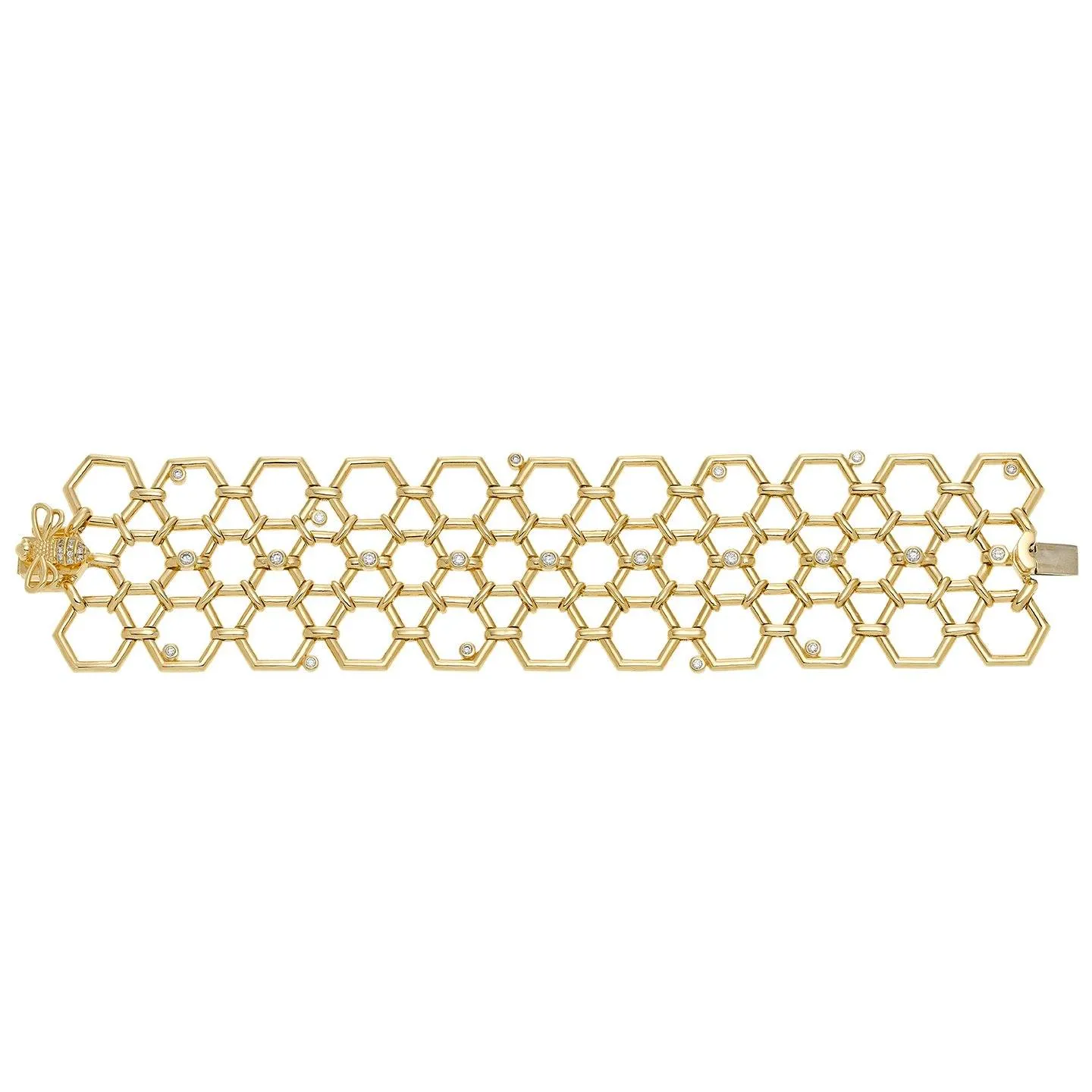 18K Beehive Bracelet