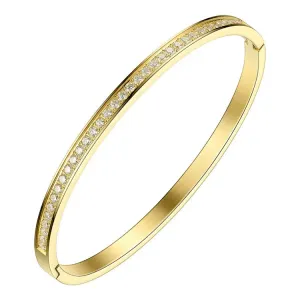 18K Gold-Filled Cubic Zirconia Bangle