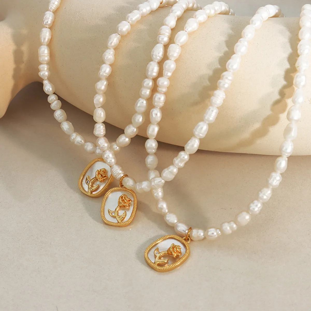 18K Gold-Plated Freshwater Pearl Necklace