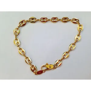 18k Yellow Gold Filled Link Bracelet