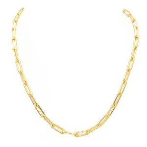 20" Gold Filled Paper Clip Chain Necklace