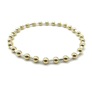 4mm Color Crush Harbor Gold Filled Waterproof Bracelet 6.5"-7"