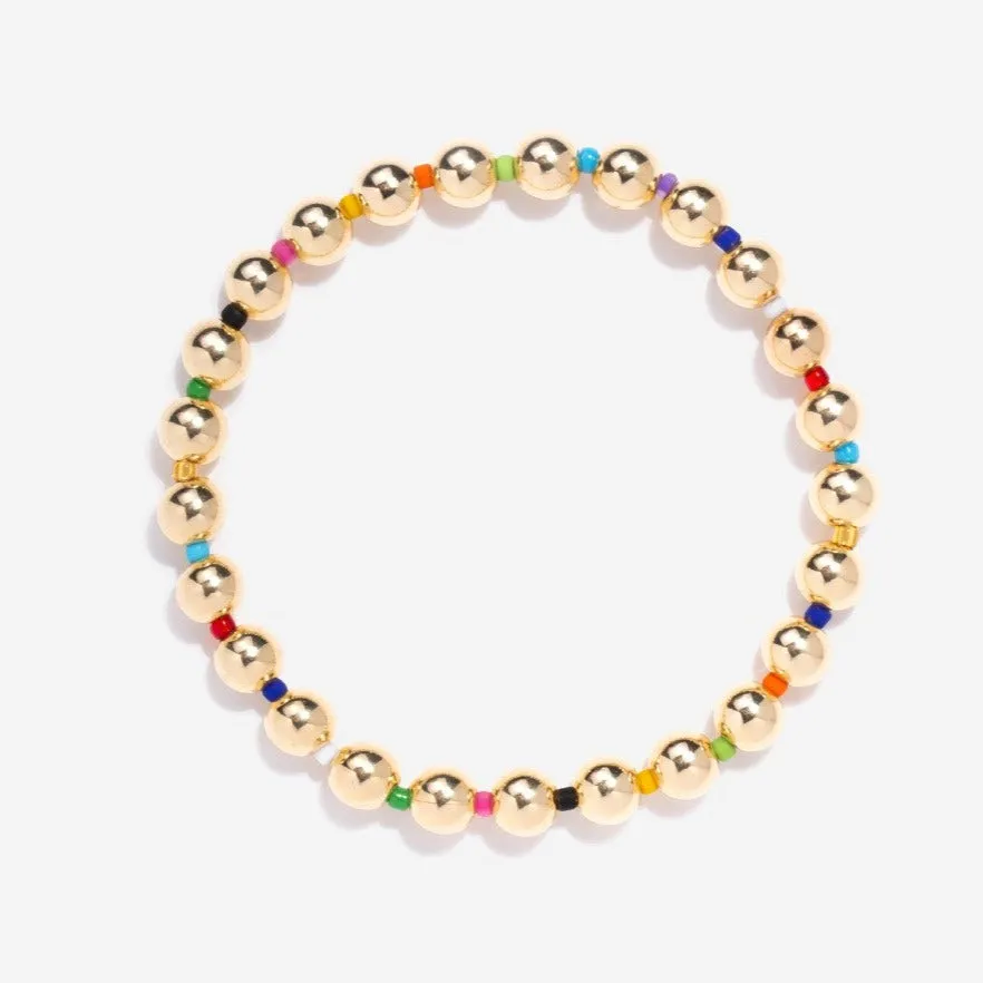 6mm Bead Enamel Bracelet