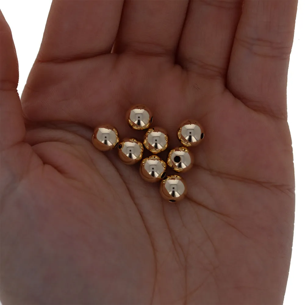 7mm Gold Filled Round Bead