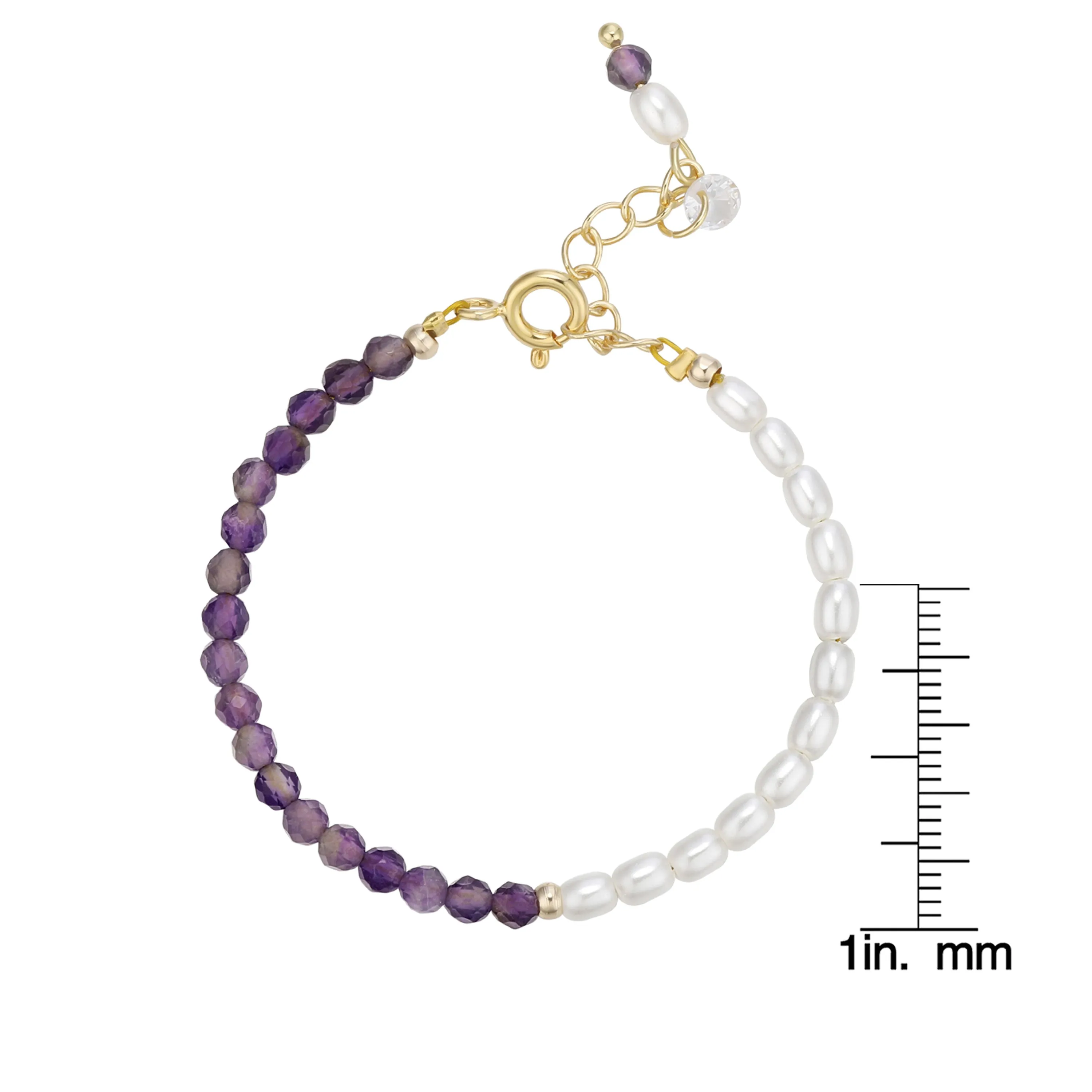 Amethyst Bead Bracelet (Baby)