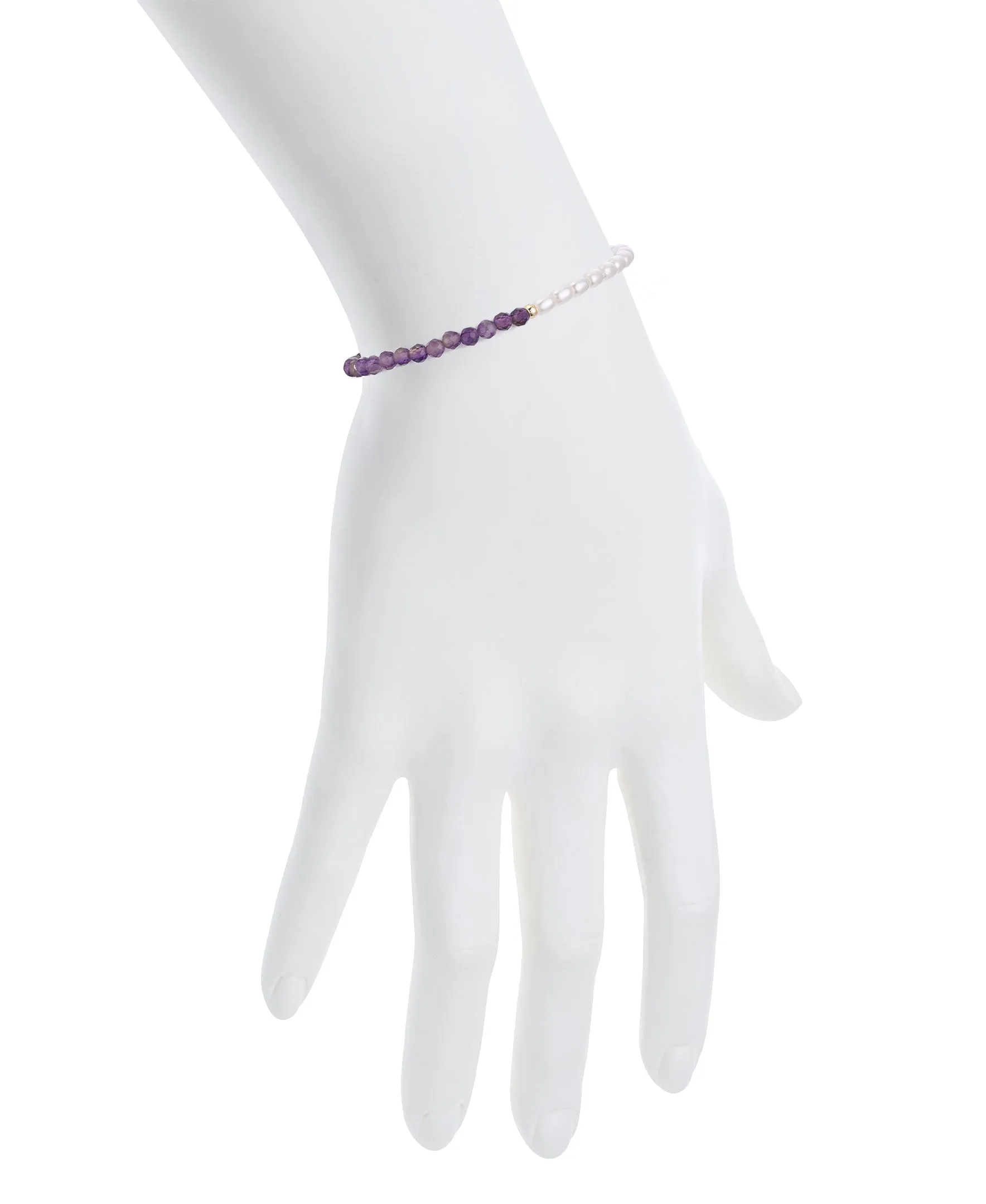 Amethyst Bead Bracelet (Baby)