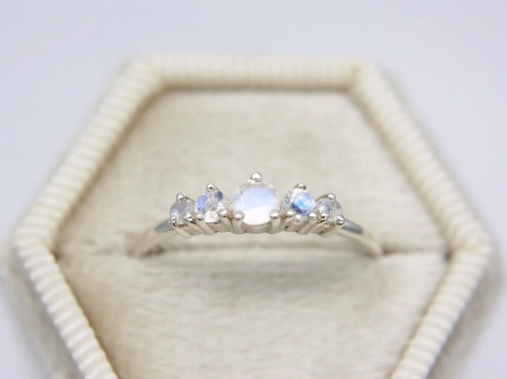 Artemis Ring in Moonstone