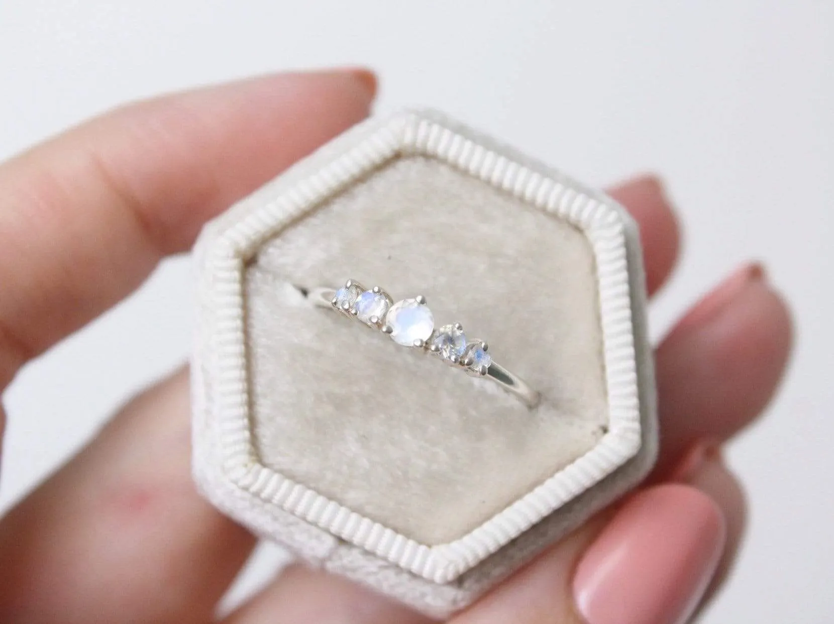 Artemis Ring in Moonstone