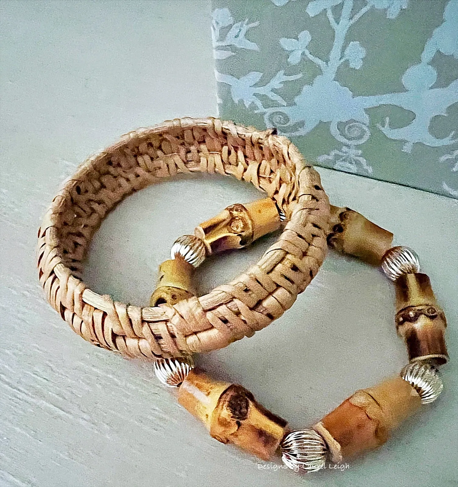 Bamboo & Gold Filled Bead Bracelet