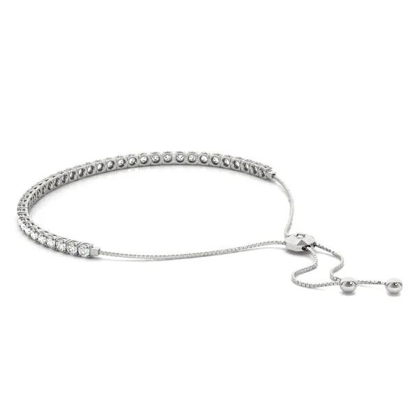 Belle Adjustable Diamond Bolo Bracelet