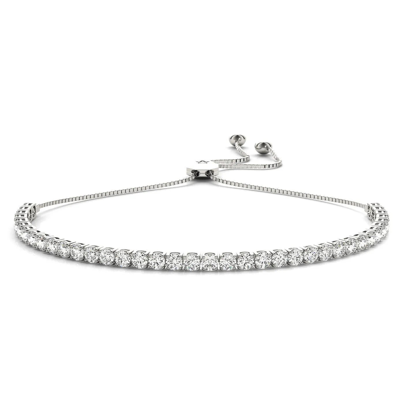 Belle Adjustable Diamond Bolo Bracelet