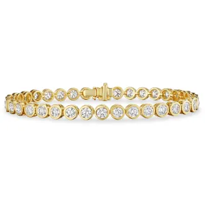 Bezel-Set Diamond Bracelet, 7 CT