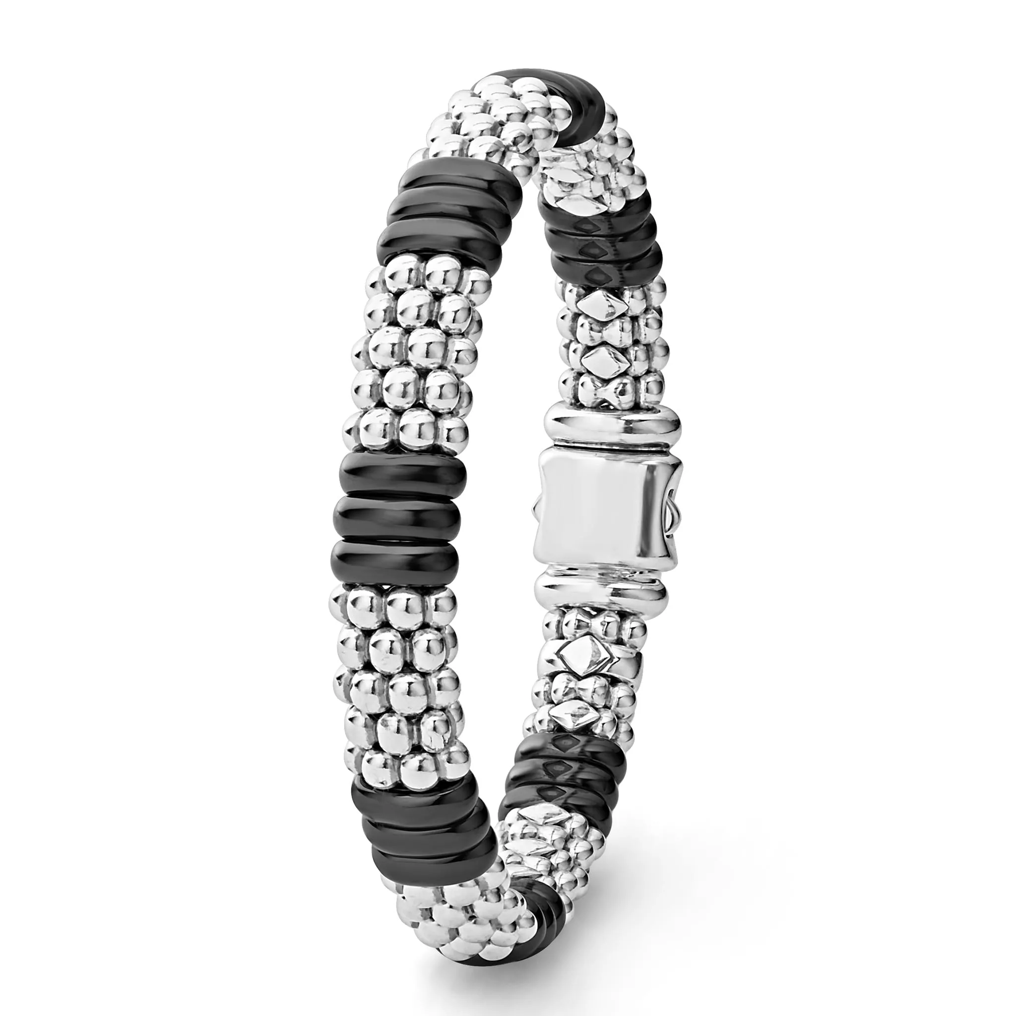 Black Caviar Ceramic Caviar Beaded Bracelet | 9mm