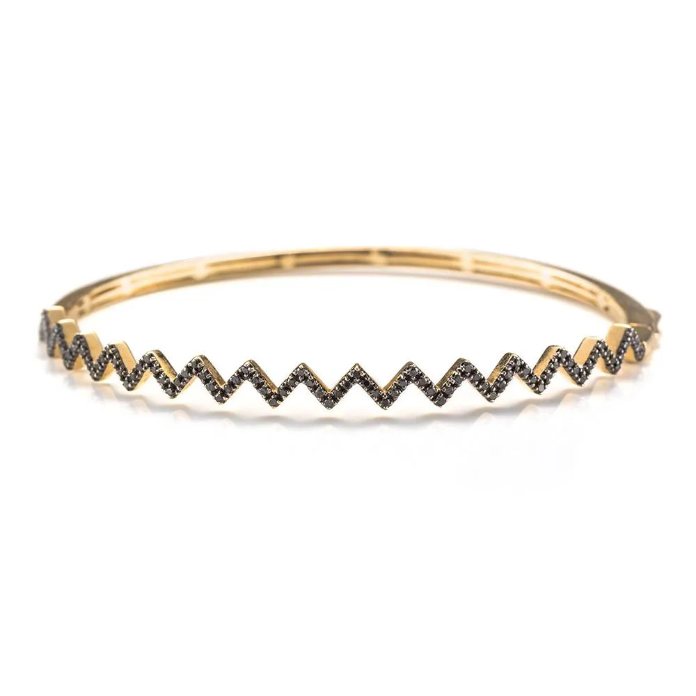 Black Diamond Zig Zag Bracelet