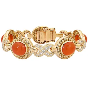 Bracelet-Cornelian and Diamond  (1450E)