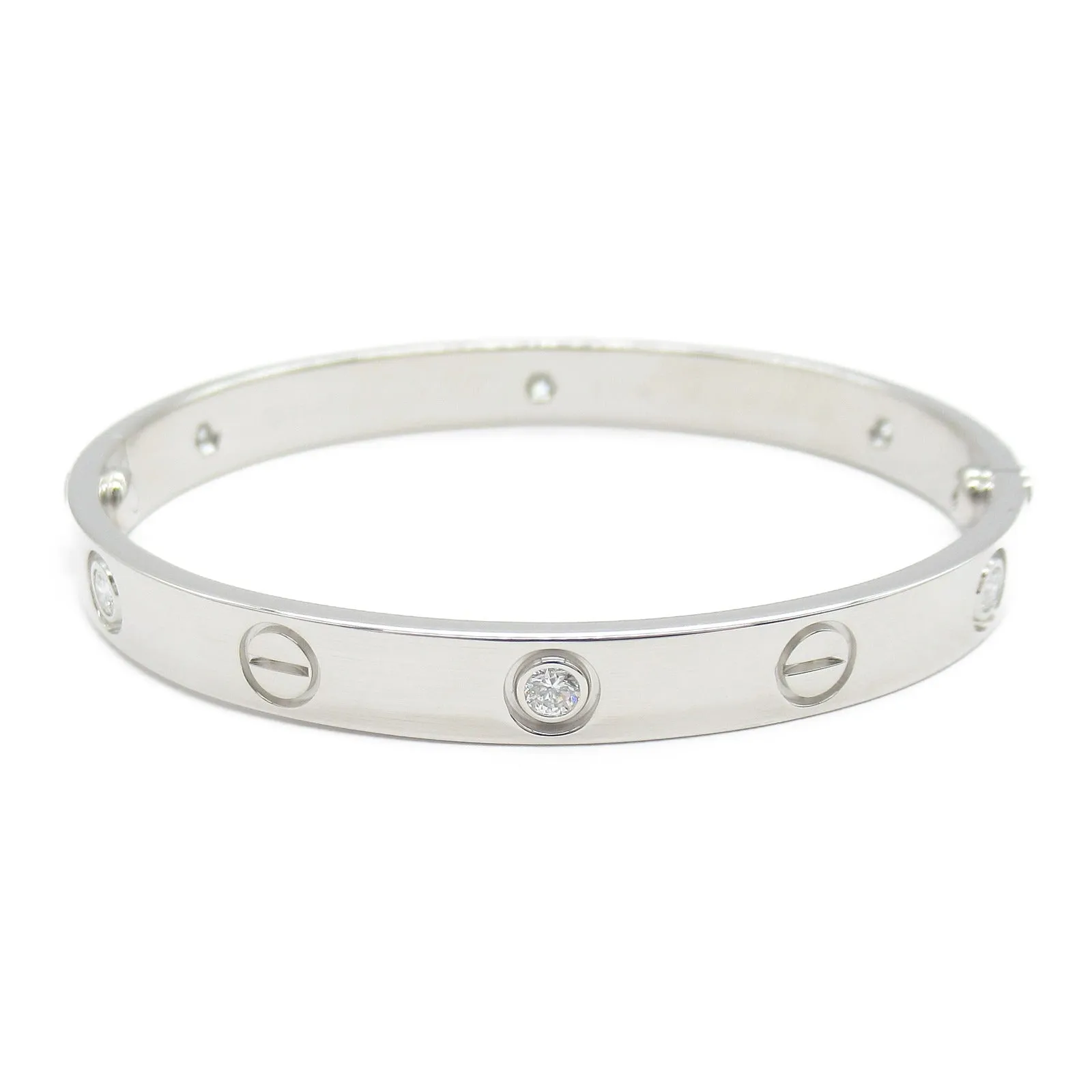 Cartier Love Half Diamond Bracelet K18WG