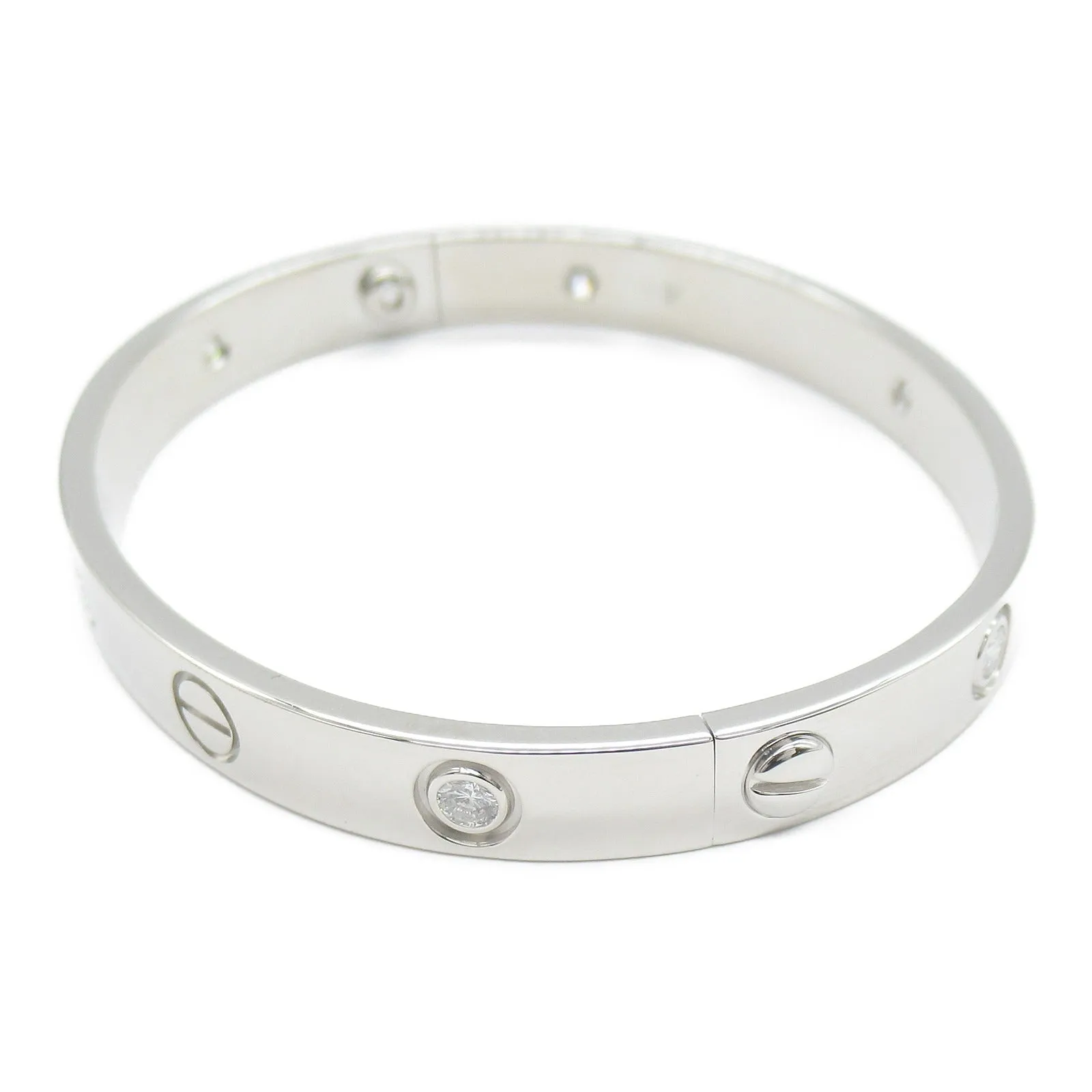 Cartier Love Half Diamond Bracelet K18WG