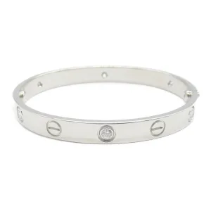 Cartier Love Half Diamond Bracelet K18WG