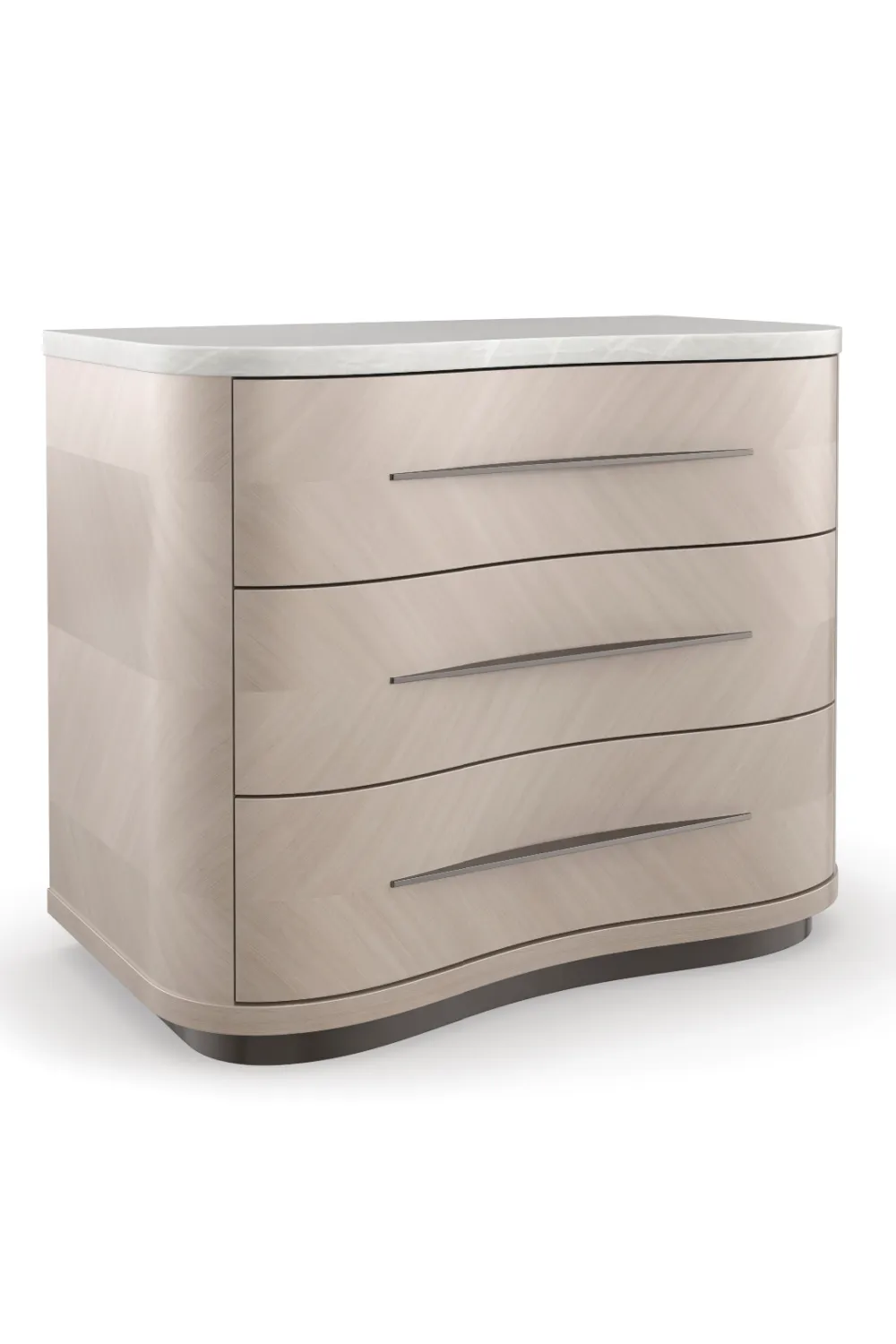 Chevron-Patterned Nightstand | Caracole Nomadic