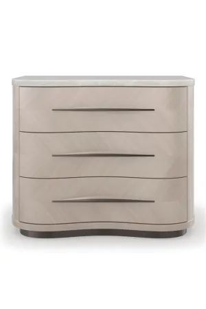 Chevron-Patterned Nightstand | Caracole Nomadic