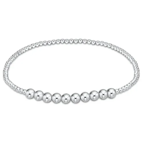 Classic Sterling Beaded Bliss 2mm Bracelet 4mm