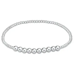 Classic Sterling Beaded Bliss 2mm Bracelet 4mm