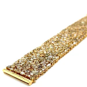 Coomi 18kt Gold Fancy Diamond Bracelet