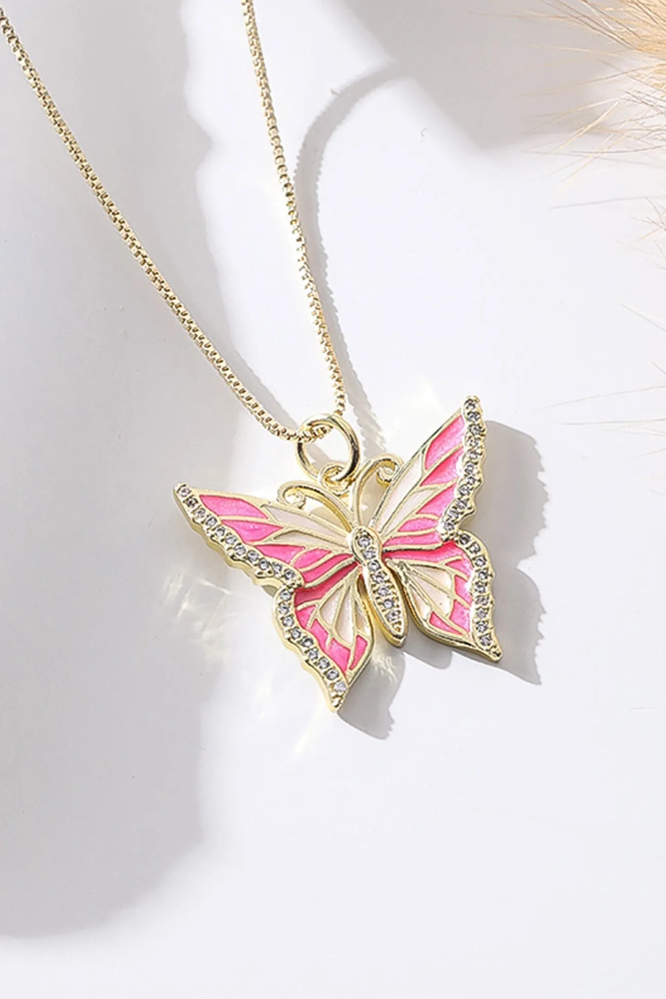 Copper Butterfly Necklace