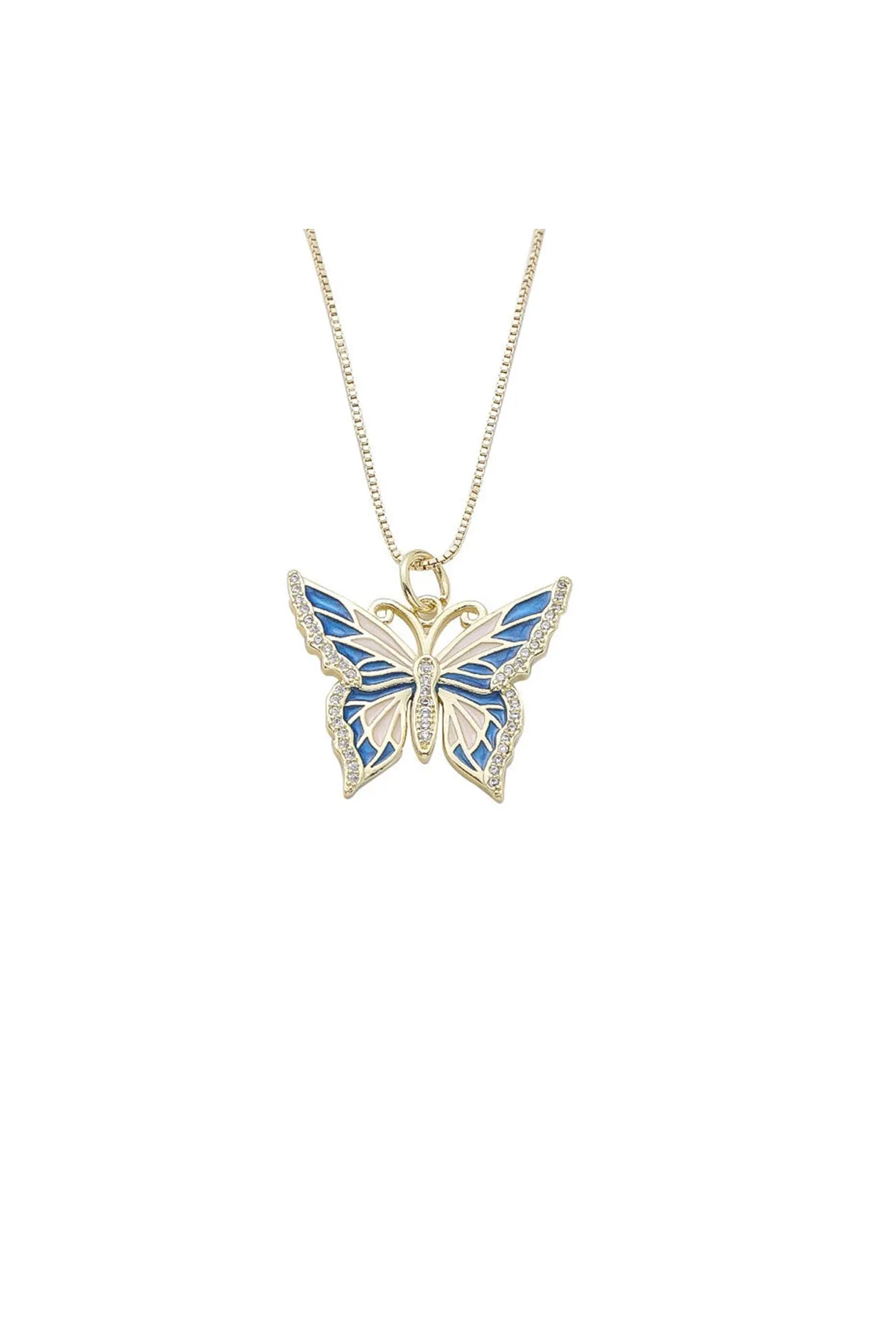 Copper Butterfly Necklace