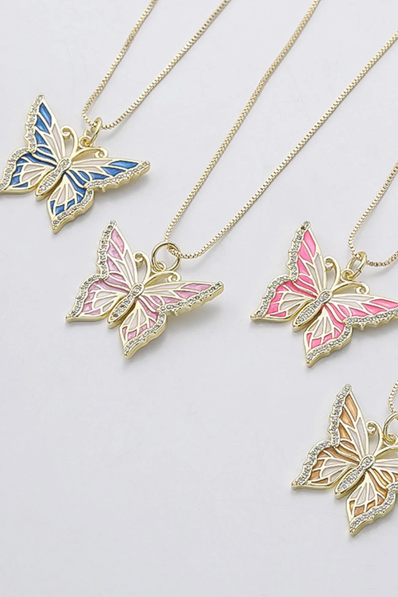 Copper Butterfly Necklace