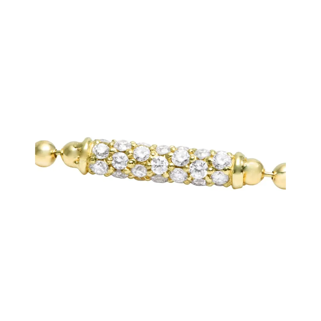 Covet 18K Gold Diamond Bar Bracelet