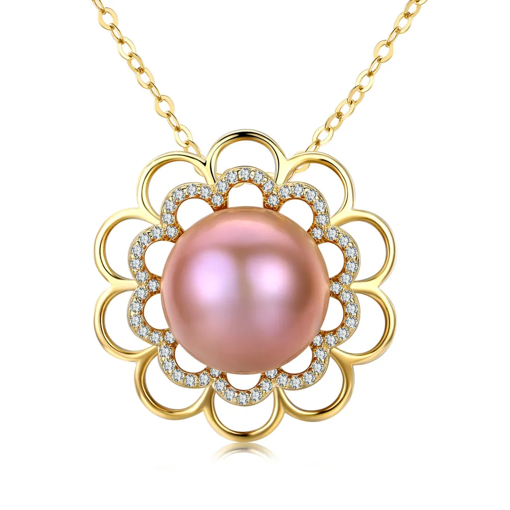 Dazzling Daisy Pine Pearl Necklace