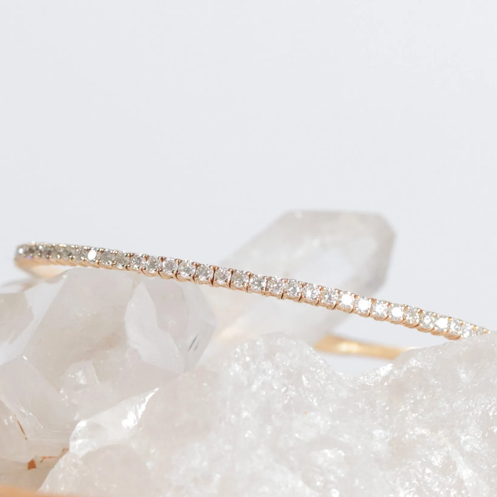 Diamond Flexi Bangle Bracelet