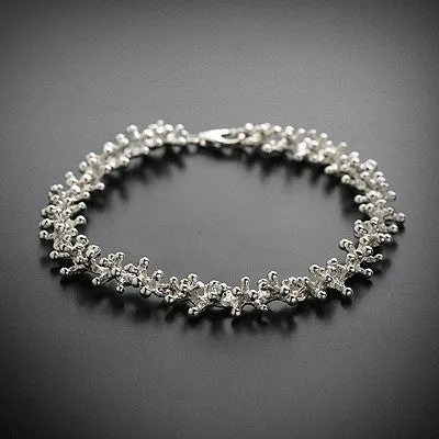 Dripstone silver bracelet