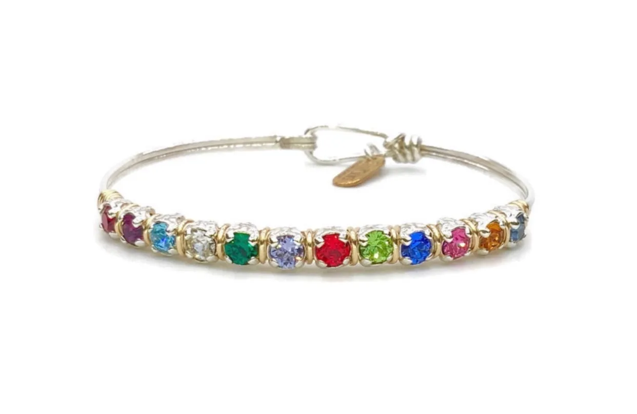 Earth Grace Family Birthstone Bracelet (Mid Size)