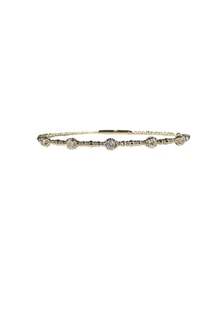 FC Creations Bracelet 14K Gold Diamond Flexible Bangle | Yellow Gold 0.35 CTW