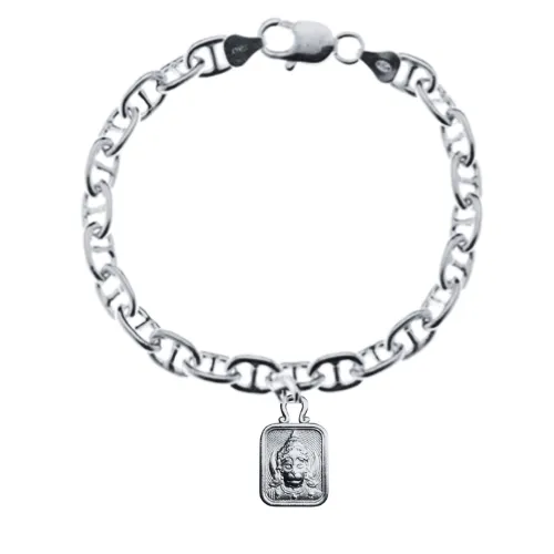 Fine Anchor Bracelet with Chi Charm