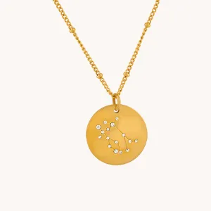 Gemini Gold Zodiac Necklace