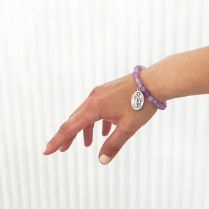 Gemstone Saint Bracelet - Amethyst