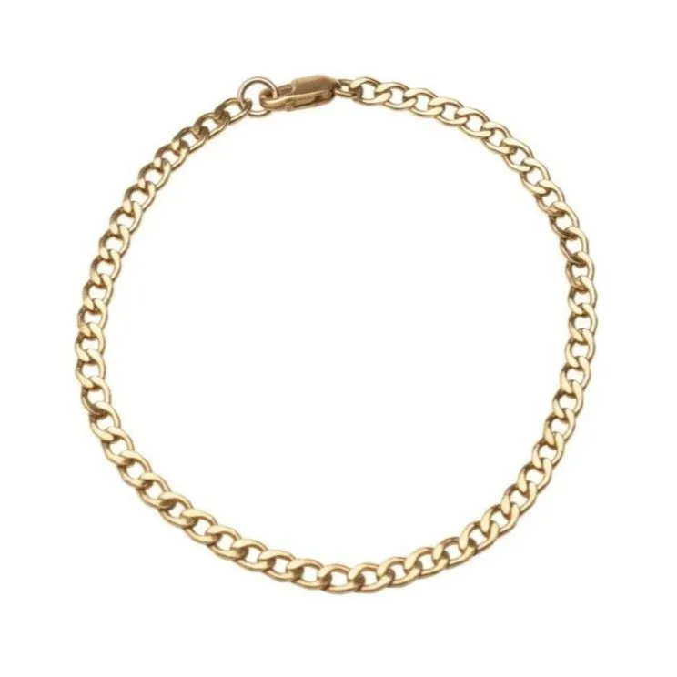 Gold Filled Curb Link Bracelet