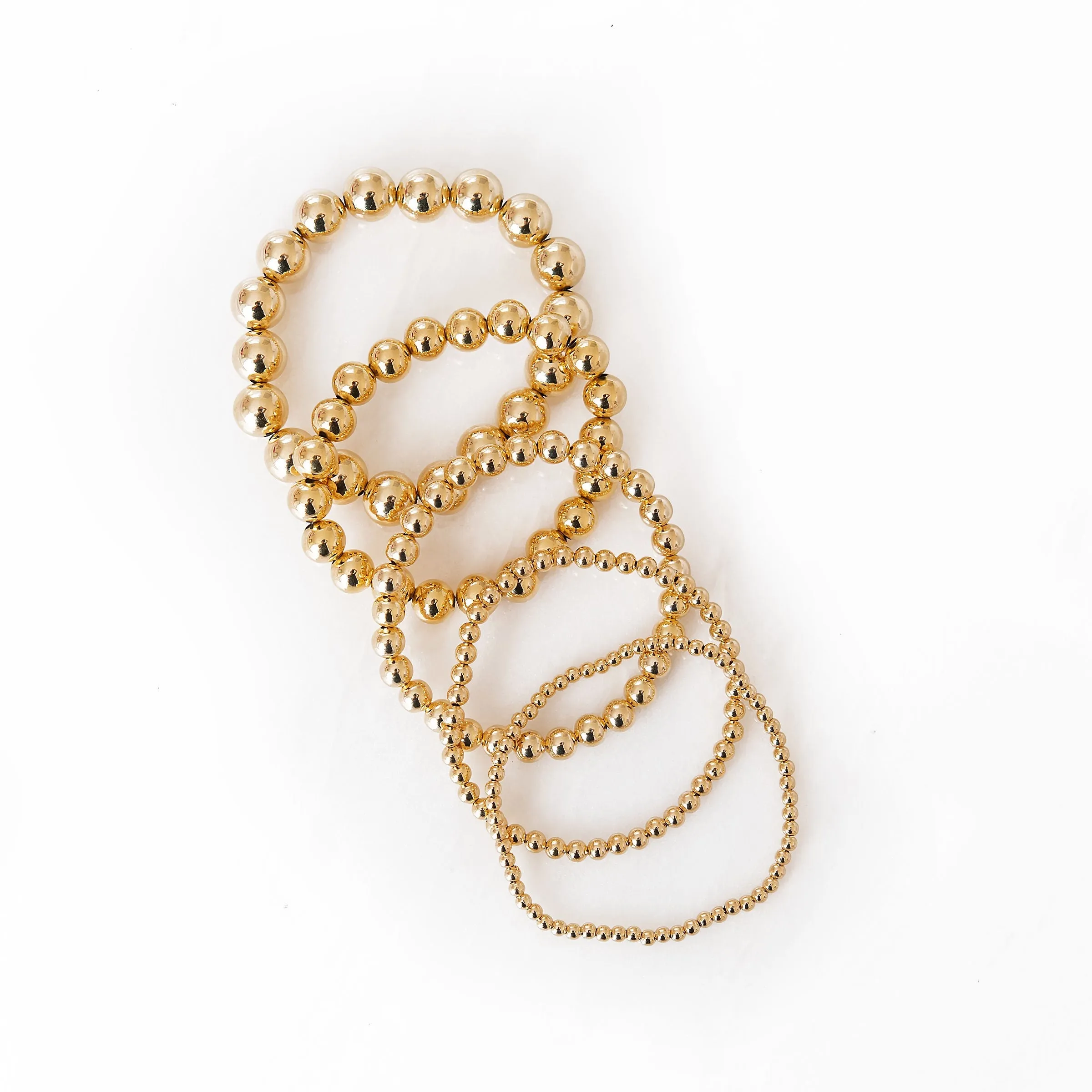 Gold-Filled Gold Beaded Bracelet | 4 mm