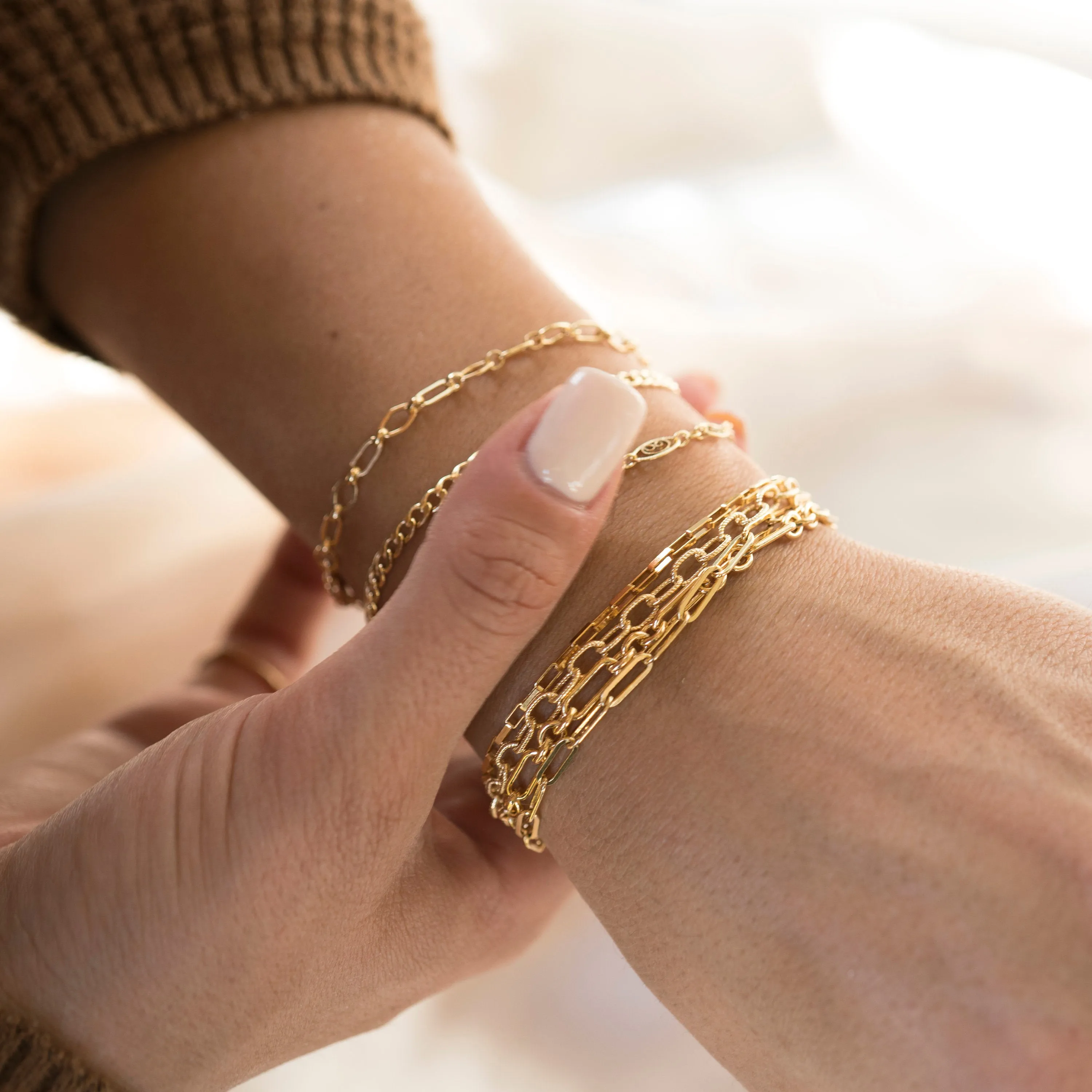 Gold Filled Rectangle Bracelet