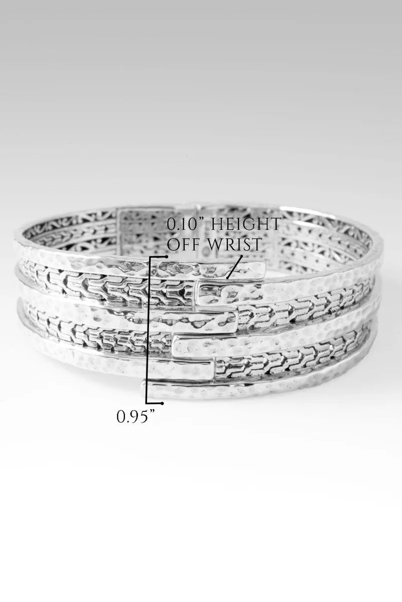 His Strength, Not Ours Tip-to-Tip Bangle™ in Chainlink