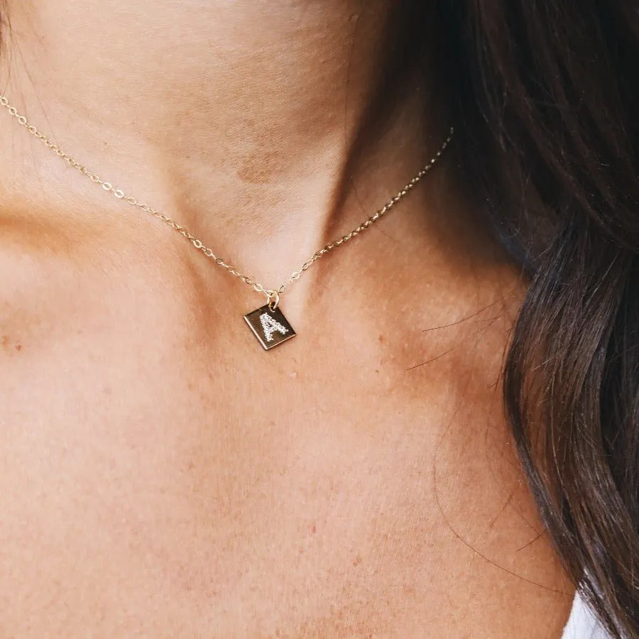 Initial Necklace- Goldfilled